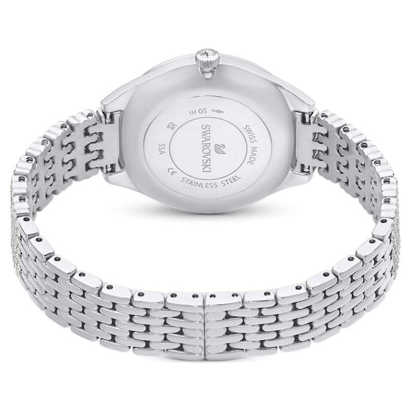 SWAROVSKIラブリークリスタルズクオーツ1160309シェルホワイト P2 Matrix bracelet, Crystal pearl, Round cut, White, Rhodium plated