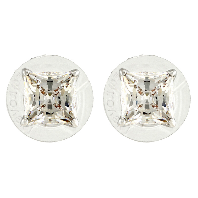 Swarovski Attract Rhodium Plated Stud Earrings 5430365