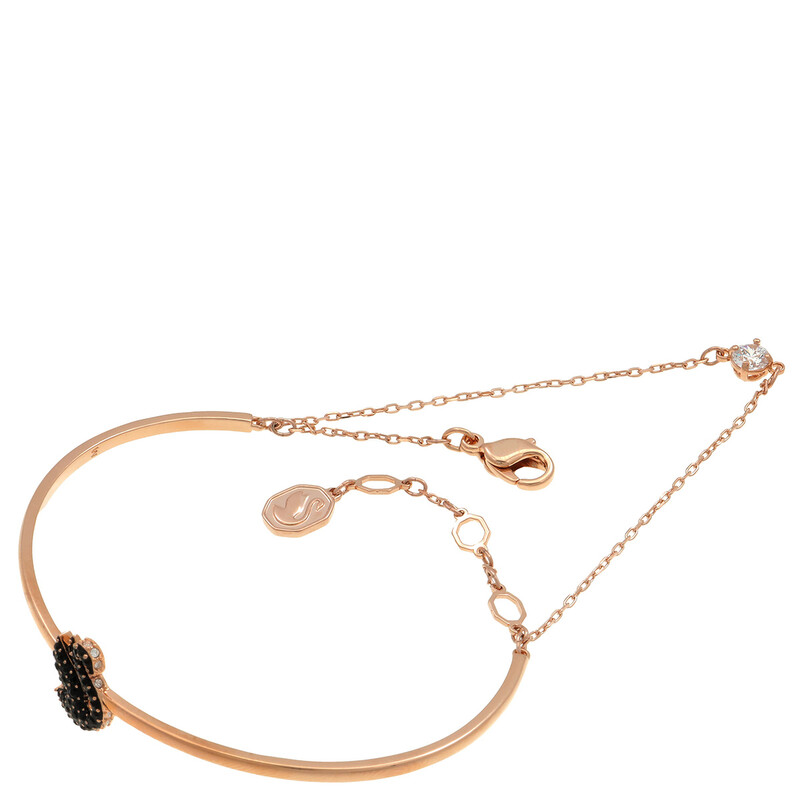 Swarovski Black Swan Bangle, Size S 5688248 - Jewelry - Jomashop