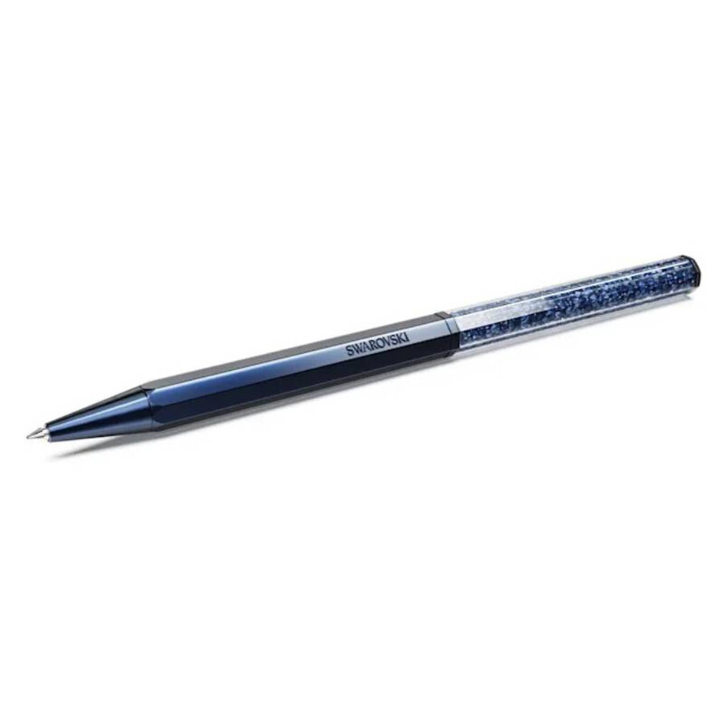 Swarovski Blue Lacquered Octagon Shape Crystalline Ballpoint Pen ...