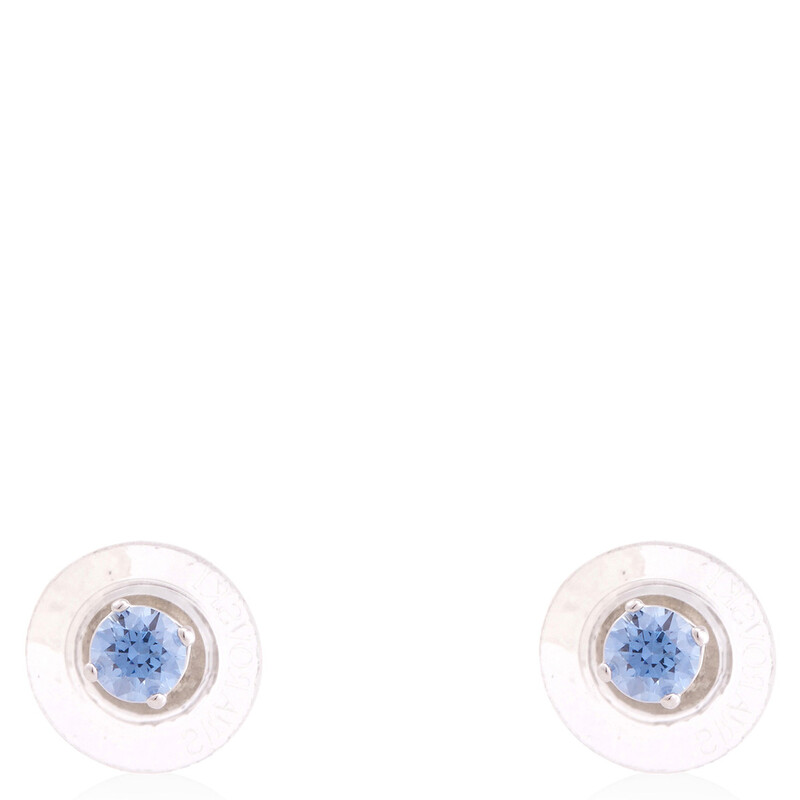 Swarovski Blue Rhodium Plated Sparkling Dance Earring And Necklace Set ...
