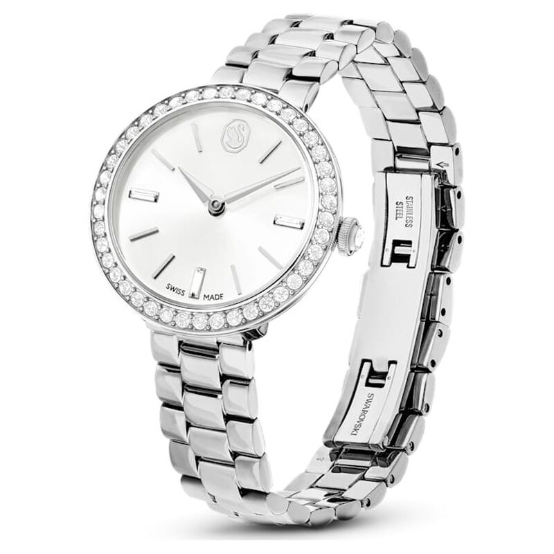 Swarovski Certa Quartz Crystal Silver Dial Ladies Watch 5672998