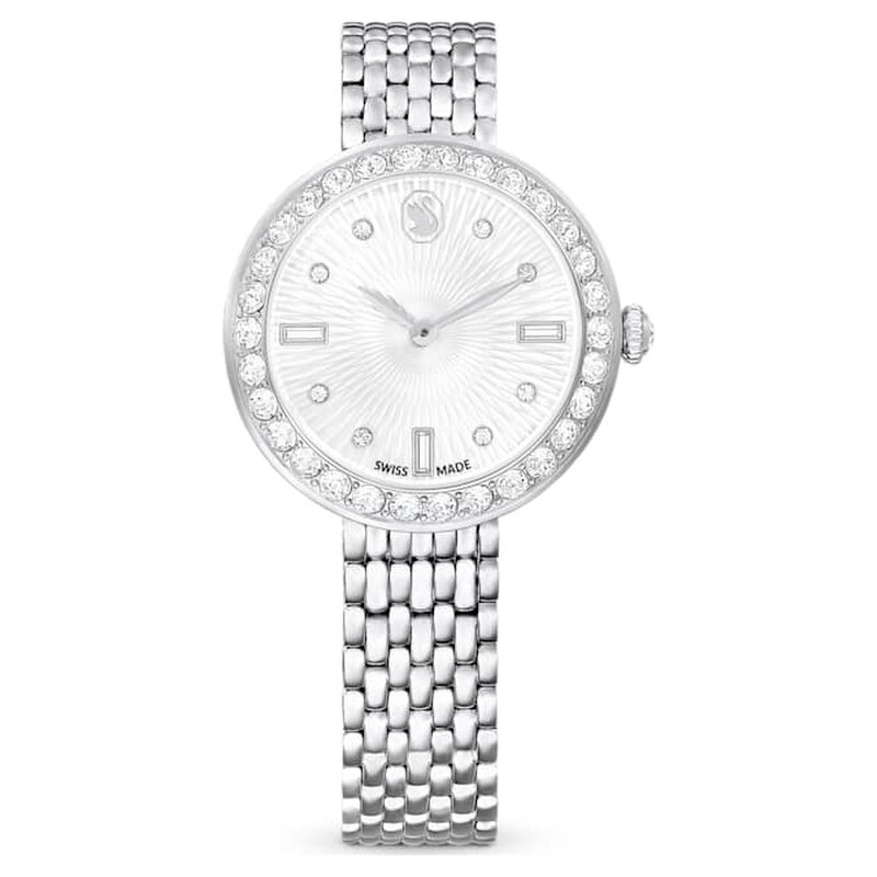 Swarovski Certa Quartz Crystal Silver Dial Ladies Watch 5673022
