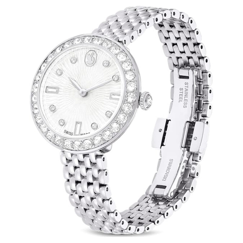 Swarovski Certa Quartz Crystal Silver Dial Ladies Watch 5673022