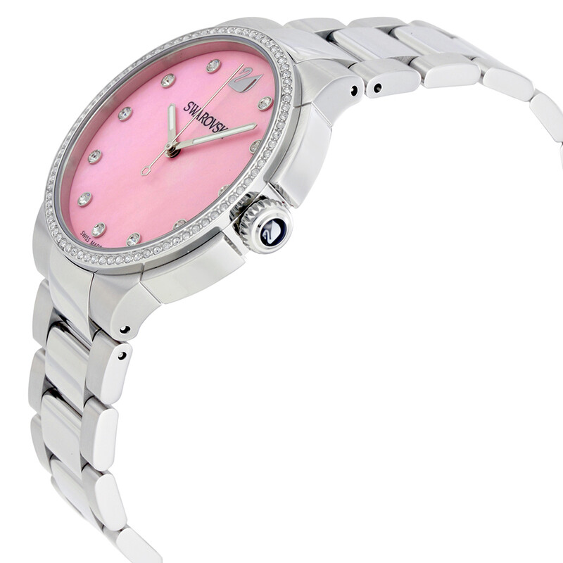 Swarovski City Pink Mother of Pearl Dial Ladies Watch 5205993