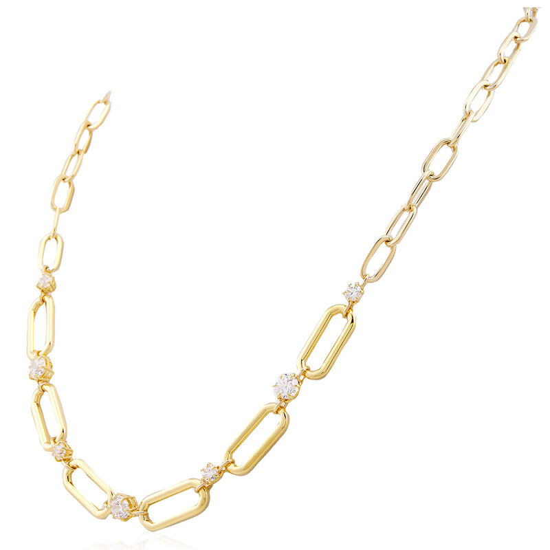 Swarovski Constella Necklace Chain Gold Shiny White 5683354 