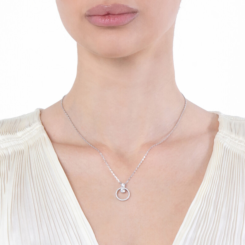 Swarovski Constella Pendant Cz Rhodium Shiny White 5692261