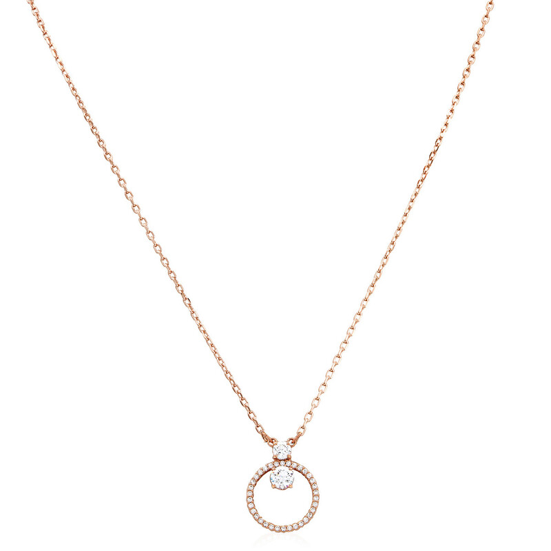 Swarovski Constella Pendant Cz Rose Gold Shiny White 5692266