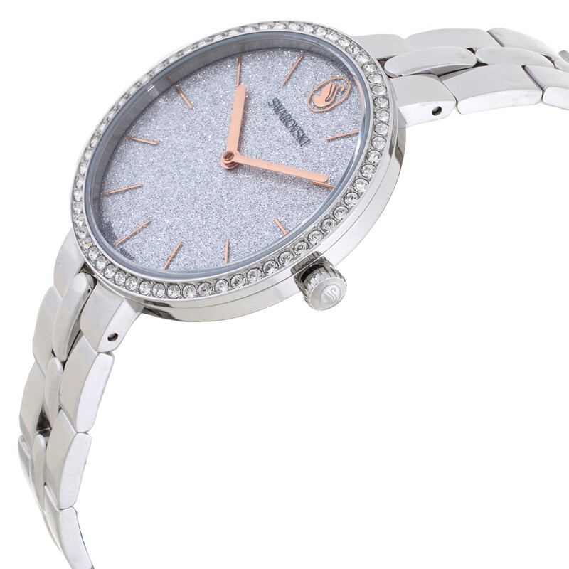 Women\'s Cosmopolitan Crystal Watch Collection Round Amazon.com: Swarovski Cosmopolitan Watch, Metal Bracelet  main image 4