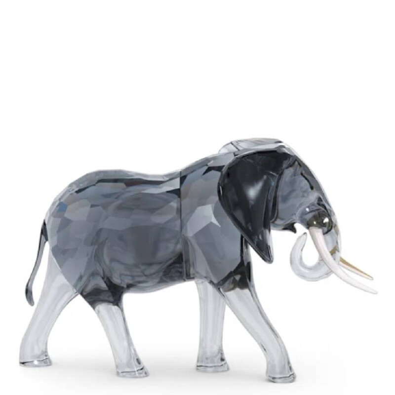 Swarovski Crystal Elegance Of Africa Elephant Bull Figurine