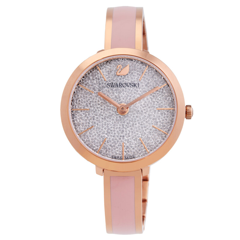 Swarovski Crystalline Delight Quartz Silver Dial Ladies Watch