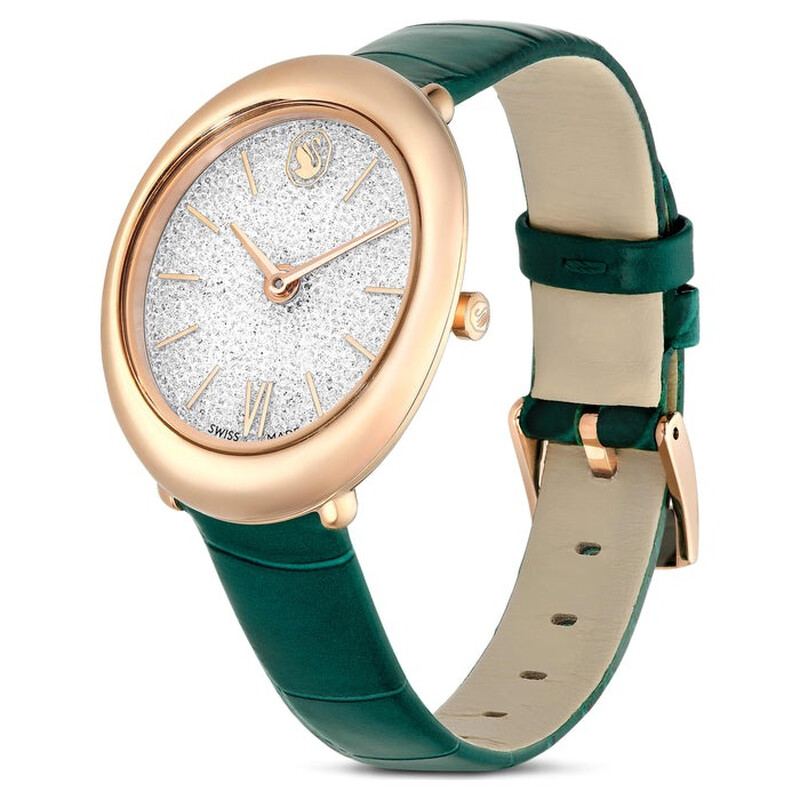 SWAROVSKIラブリークリスタルズクオーツ1160309シェルホワイト P2 matrix-pearl-bangle-watch--