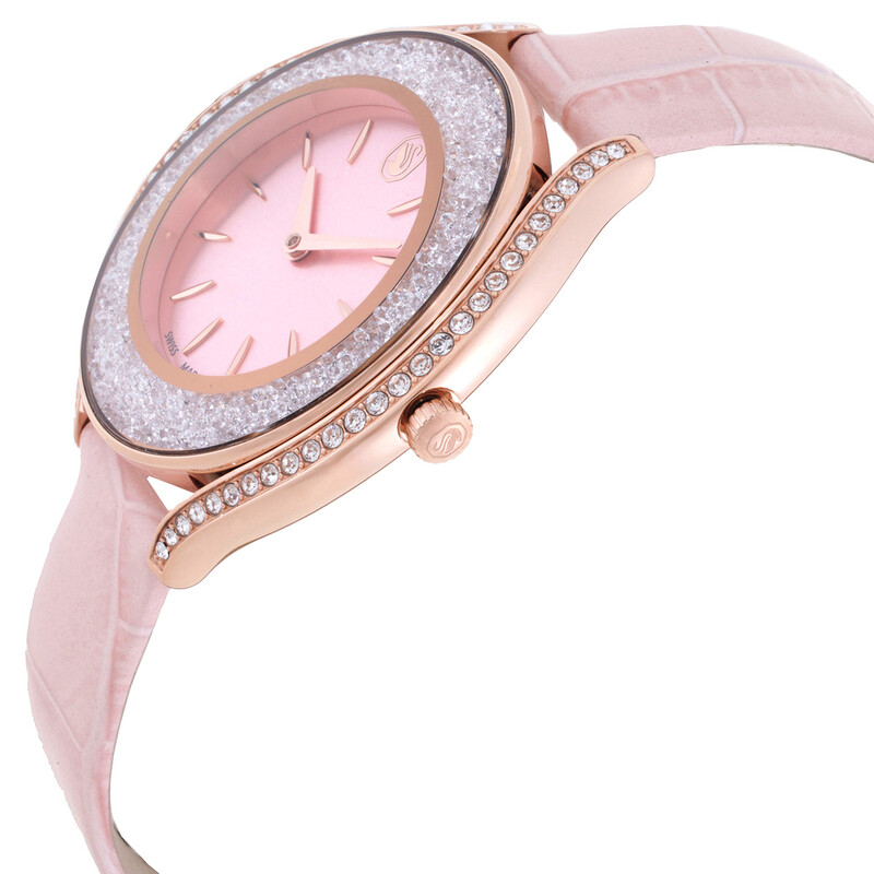 Swarovski Crystalline Quartz Pink Dial Ladies Watch 5730150