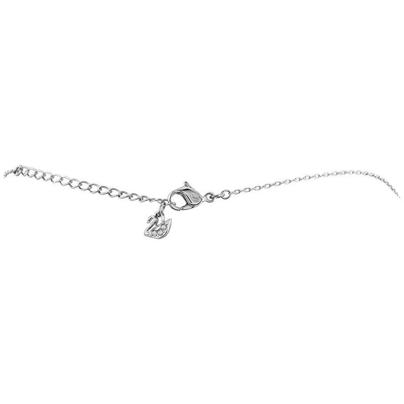 Swarovski Dancing Swan Necklace, White, Rhodium Plated 5514421