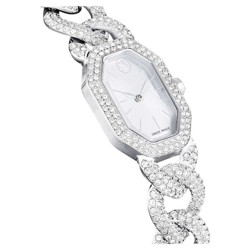 Swarovski Dextera Chain Quartz Crystal Silver Dial Watch 5668899