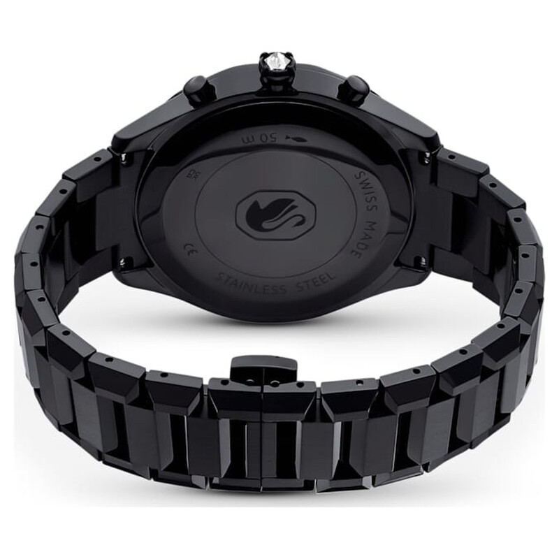 Swarovski Dextera Chronograph Quartz Crystal Black Dial Watch