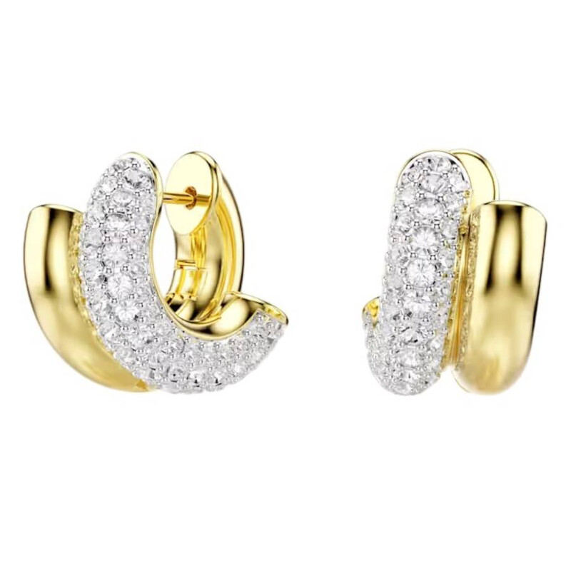 Swarovski Dextera Gold-Tone Plated Hoop Earrings 5740735