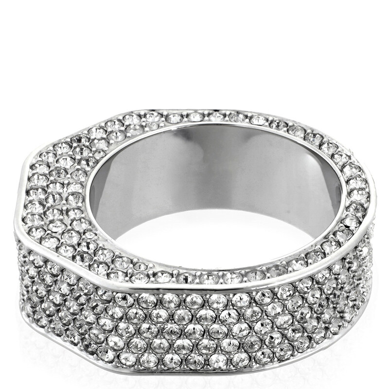 Swarovski Dextera Pave Octagon Shape Cocktail Ring, Size 62 (US 9.5 ...