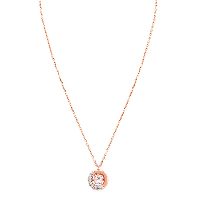 Swarovski Dextera Pendant Rose Gold Shiny Crystal 5692257
