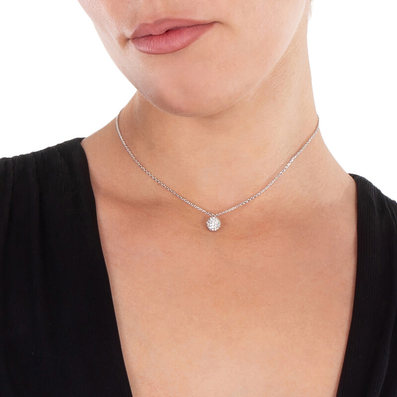 Swarovski Dextera Pendant Sphere Rhodium Shiny White 5693206