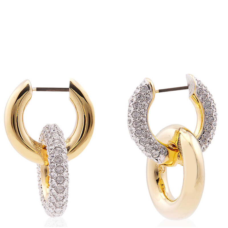Swarovski Dextera Asymmetrical Hoop Earrings 5668818 9009656688182
