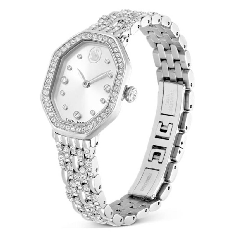 Swarovski Dextera Quartz Crystal Silver Dial Ladies Watch 5698690
