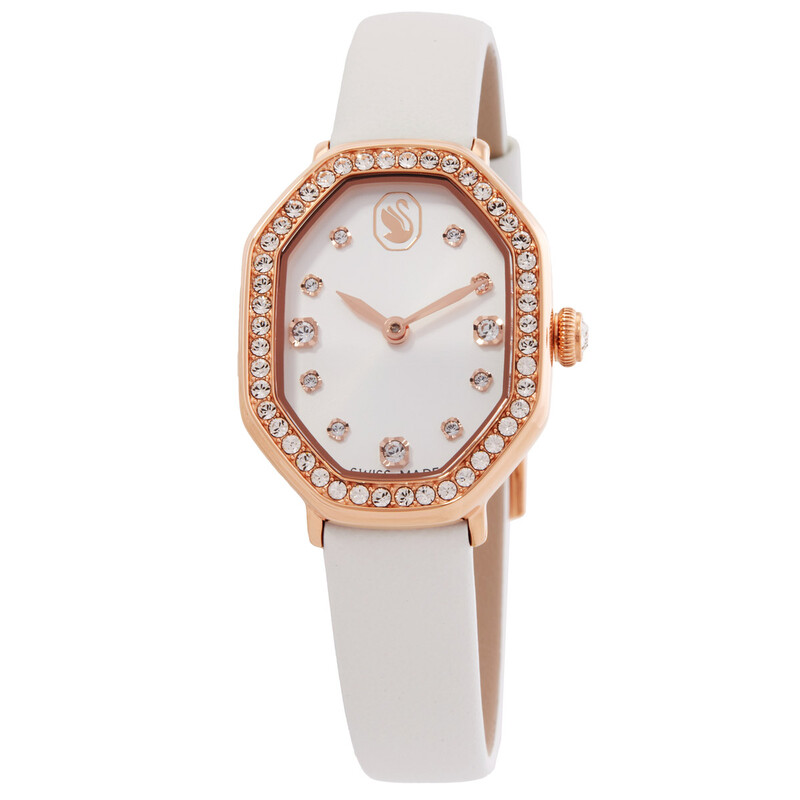 Swarovski Dextera Quartz Crystal Silver Dial Ladies Watch 5730208