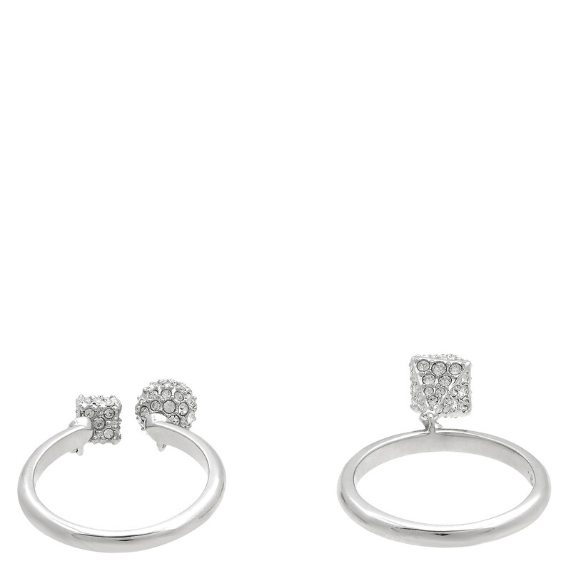 Swarovski Dextera Rhodium Plated Ring Set, Size 58 (US 8) 5709843