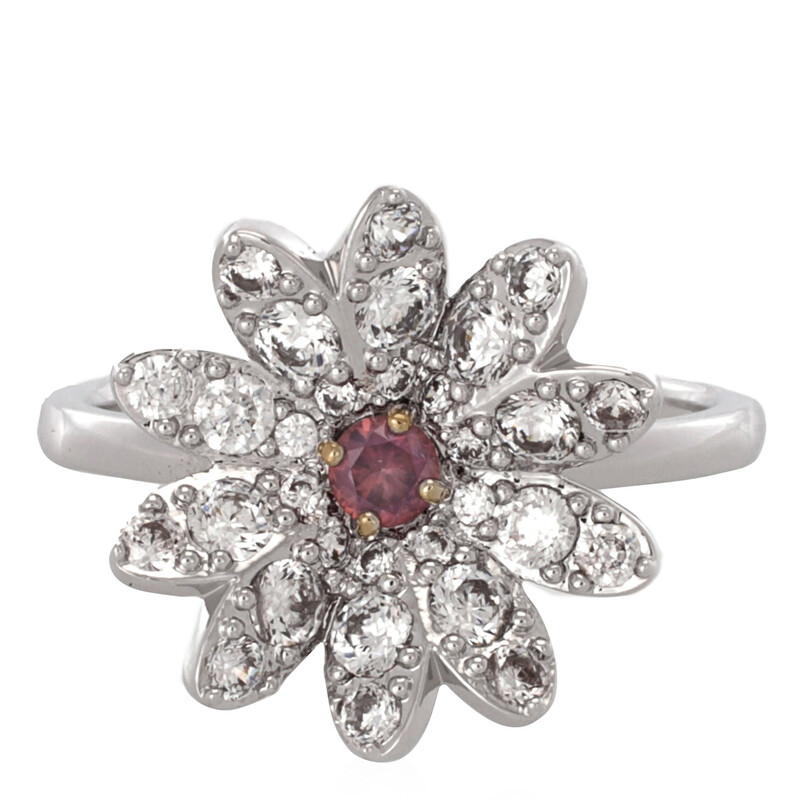 Swarovski Eternal Flower Mixed Metal Ring, Size 55 (US 6.75