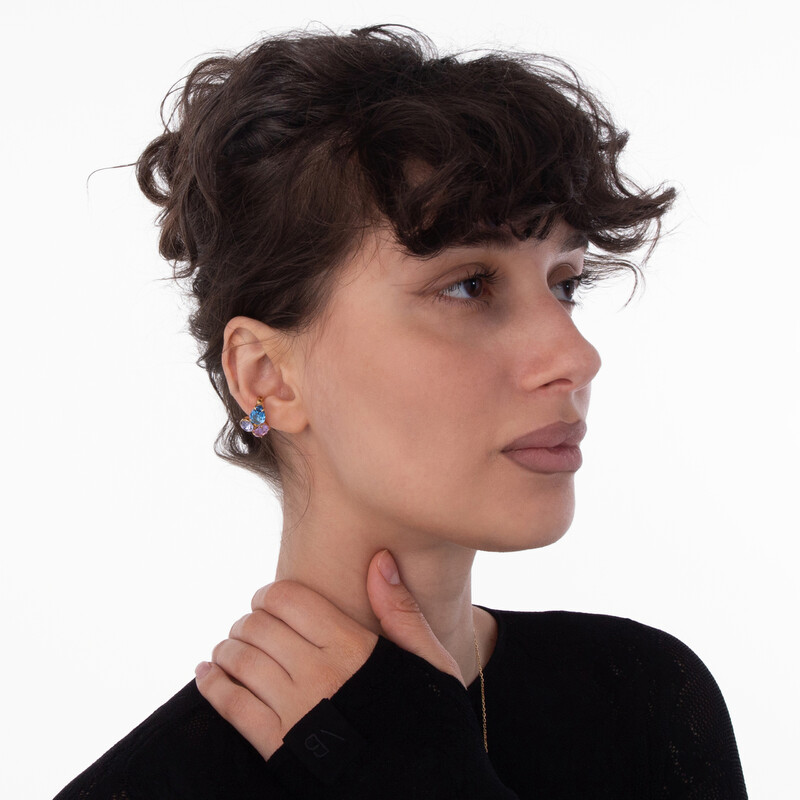 Swarovski Gema Asymmetrical Crystal Earrings 5741585 9009657415855