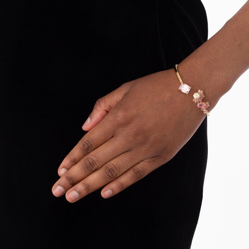 Swarovski Gema Bangle Gold Shiny Pink 5688482 9009656884829