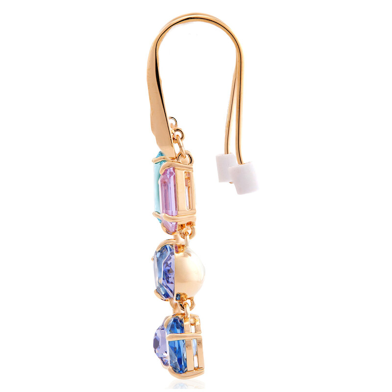 Swarovski Gema Gold-Tone Plated Asymmetrical Earrings 5747917 ...