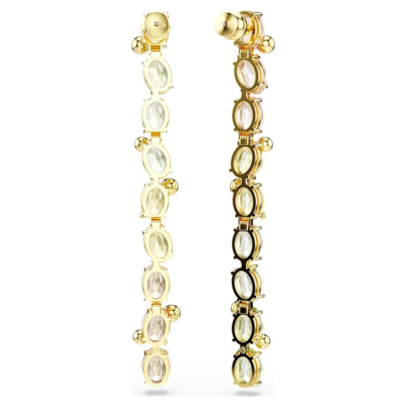Swarovski Gema Long Gold-Plated Crystal Earring 5705809 9009657058090 ...