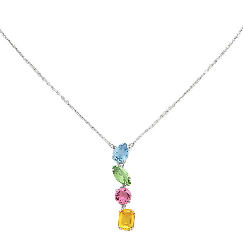 Swarovski Gema Pendant Rhodium Shiny Multi 5692421 9009656924211