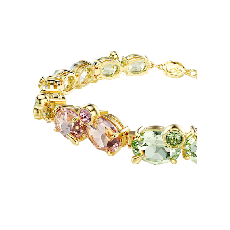 ヴィンテージ JOMAZ ジョマーズ ゴールド マルチカラー ブレスレット Swarovski Gema Tennis Bracelet, Size Medium 5705808 9009657058083