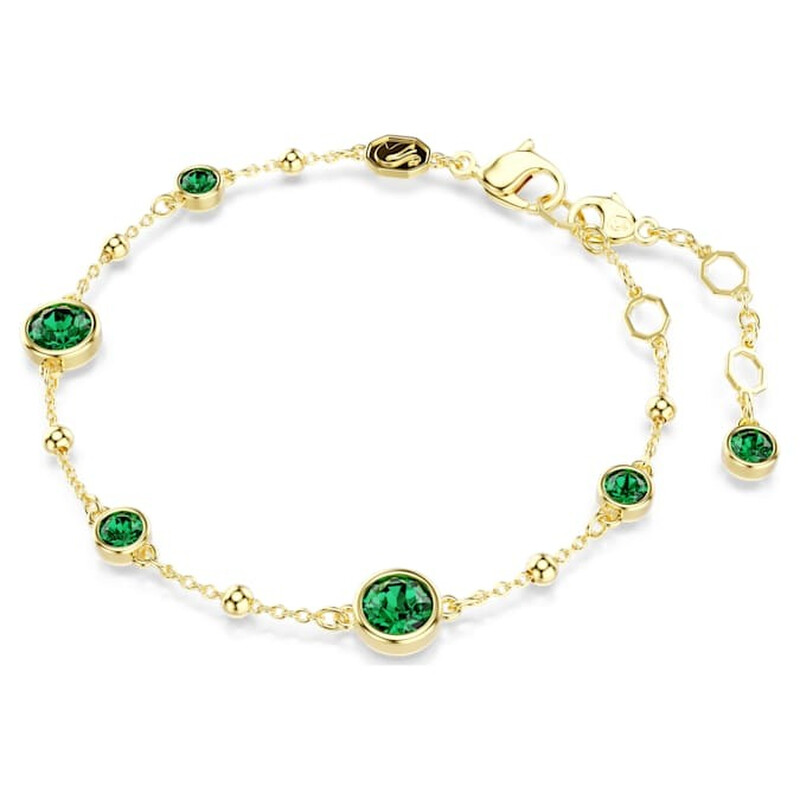 Swarovski Gold-Tone Plated Round Cut Imber Bracelet 5730676