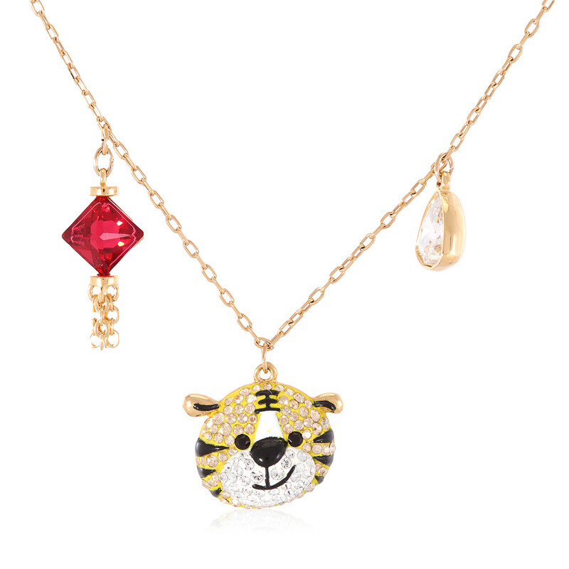 Swarovski Gold-Tone Plated Zodiac Tiger Bracelet 5620295