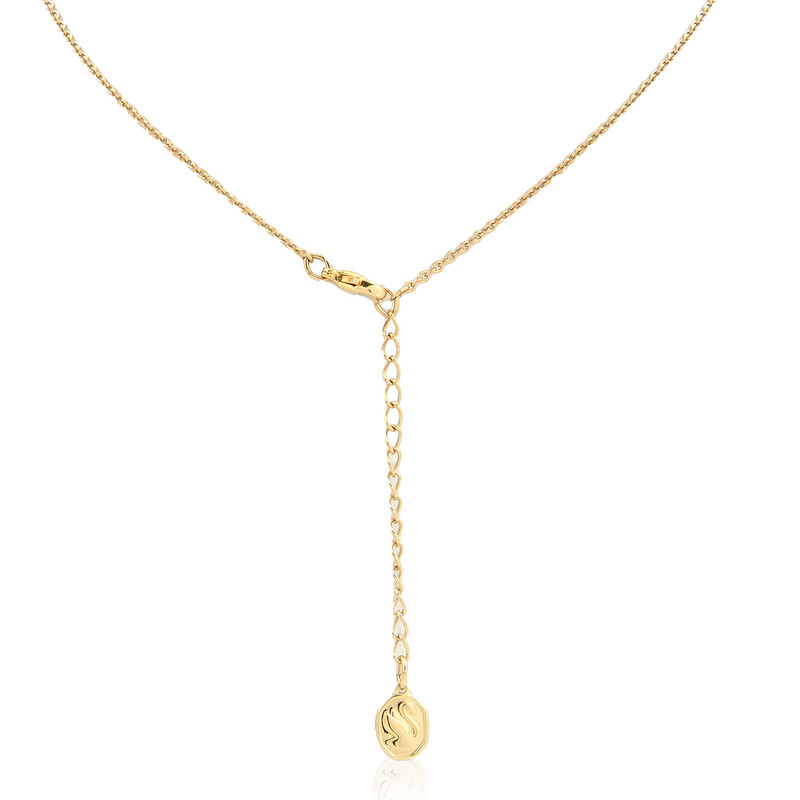 Swarovski Gold-Tone Plated Zodiac Tiger Pendant Necklace 5620291