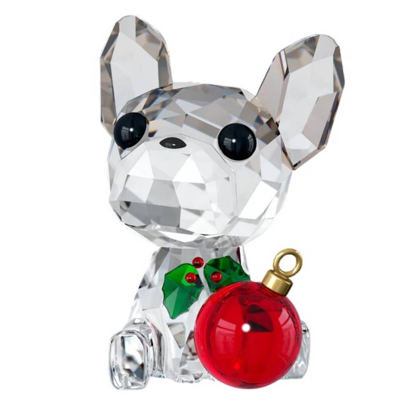 Swarovski Holiday Cheers Crystal French Bulldog Figurine 5736391