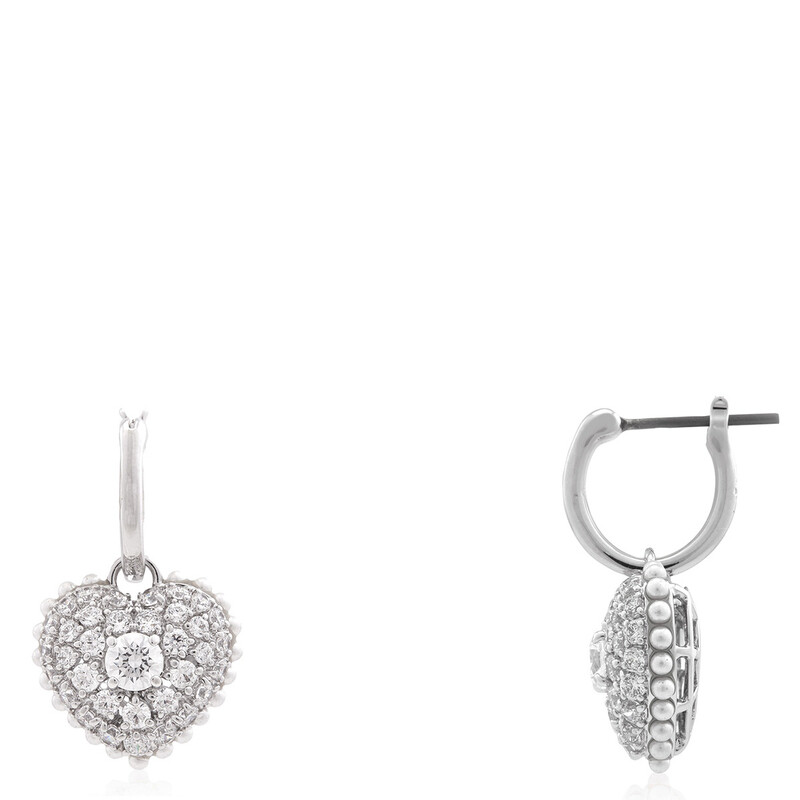 Swarovski Hyperbola Pierced Earrings Rhodium Shiny White 5684384 ...
