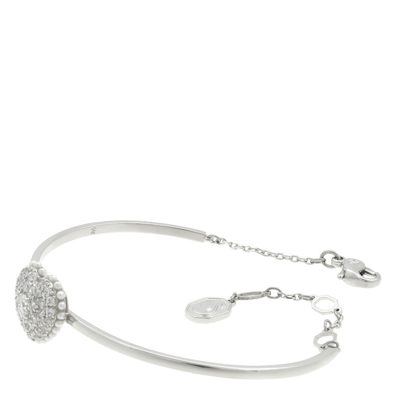 Swarovski Hyperbola Soft Bangle Hrt Rhodium Shiny White 5684385 ...