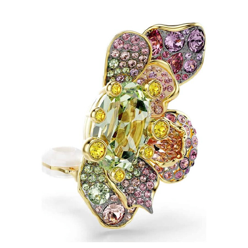Swarovski Idyllia Crystal Flower Gold-Plated Earrings 5709957