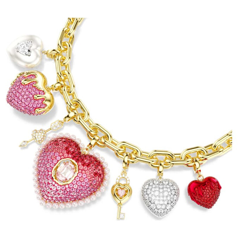 Swarovski Idyllia Heart Key Charm Necklace 5742956 - Jewelry