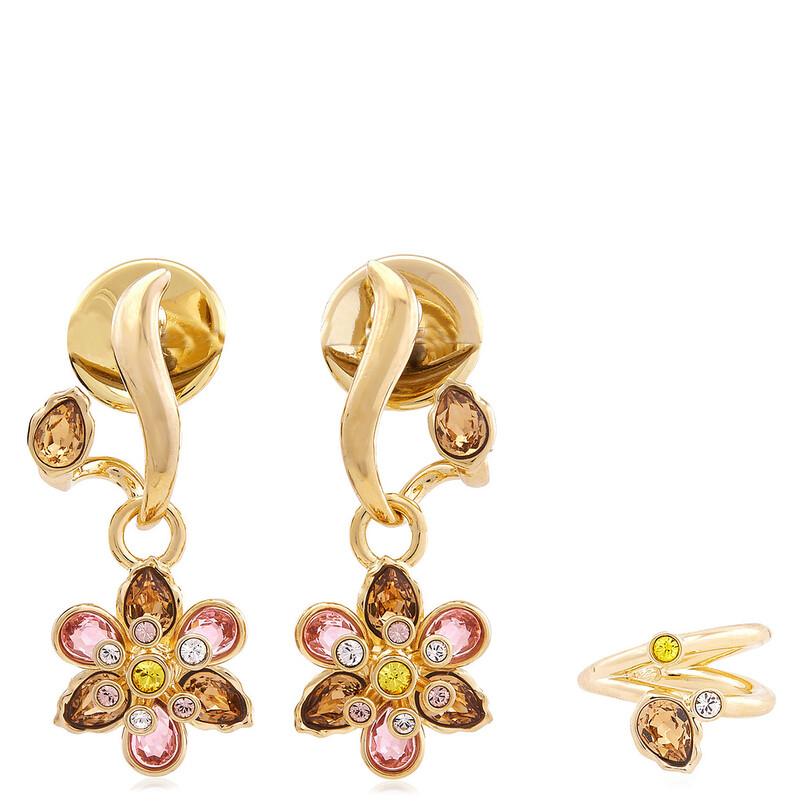 Swarovski Idyllia Mixed Cuts Set Of 3 Earrings 5732386