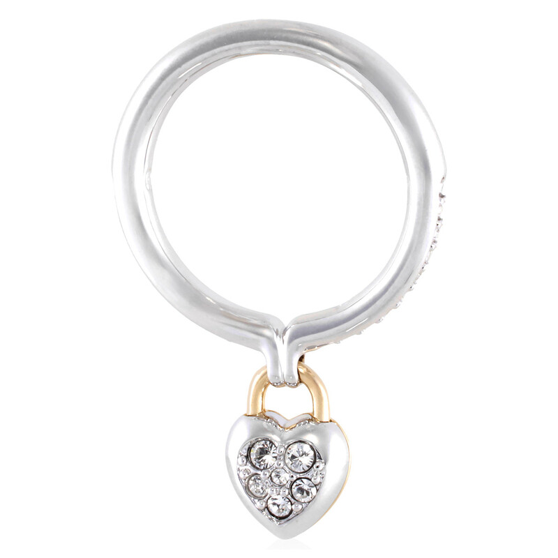 Swarovski Idyllia Motif Mixed Cuts Heart Ring, Size 50 5737272