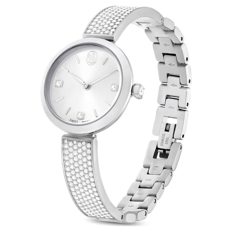 Swarovski Illumina Quartz Crystal Silver Dial Ladies Watch 5671205