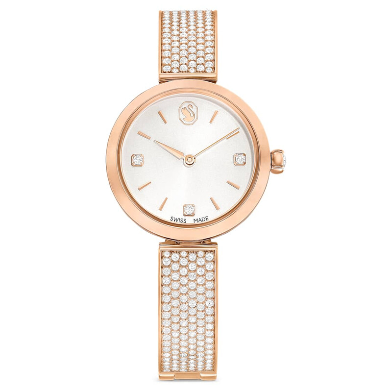 Swarovski Illumina Quartz Crystal White Dial Ladies Watch 5671202