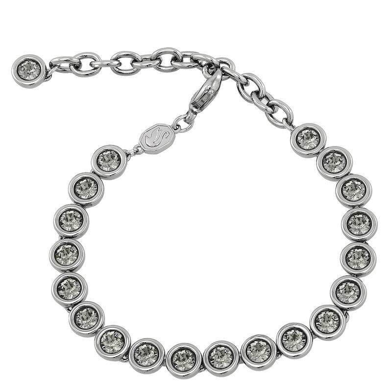 Swarovski Imber Tennis Bracelet Ruthenium Shiny Black Diamond