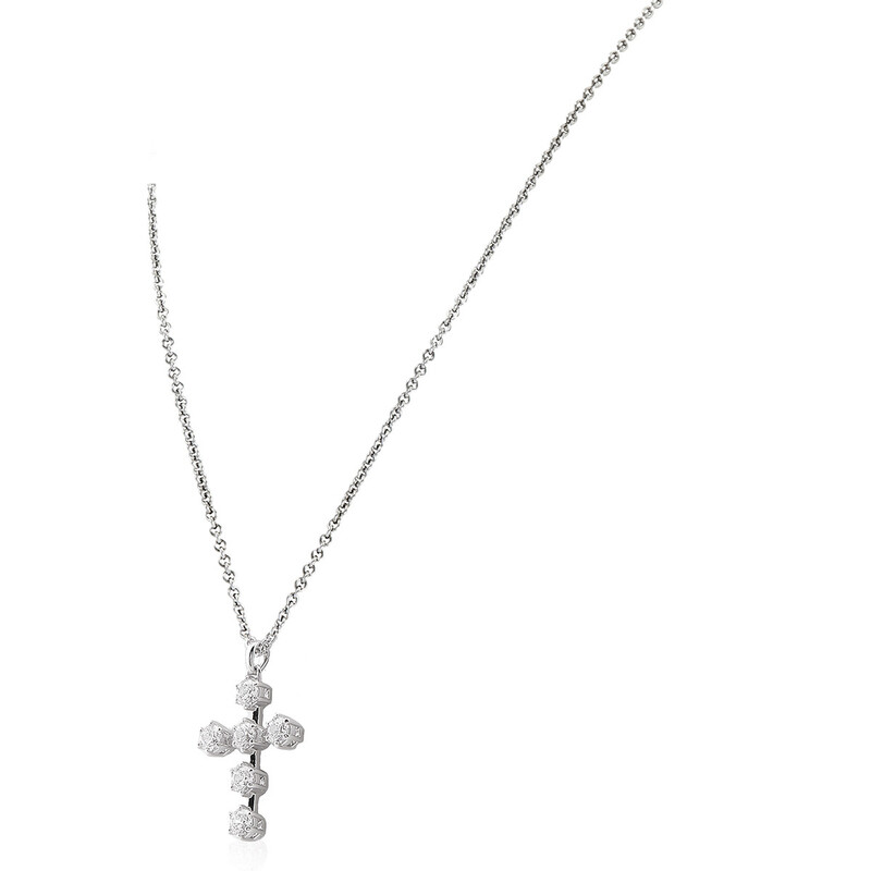 Swarovski Insigne Pendant Cross Constella Rhodium Shiny White