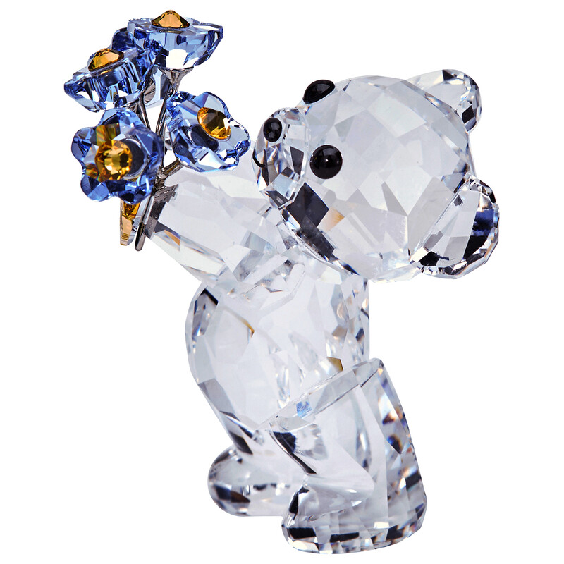 値下げ可！スワロフスキー　 My Little KrisBear Vintage 1993, Swarovski Crystal Kris Bear Reclining Figurine, Red